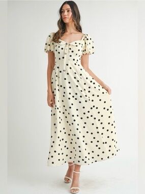 Mable Polka Dot Maxi Dress